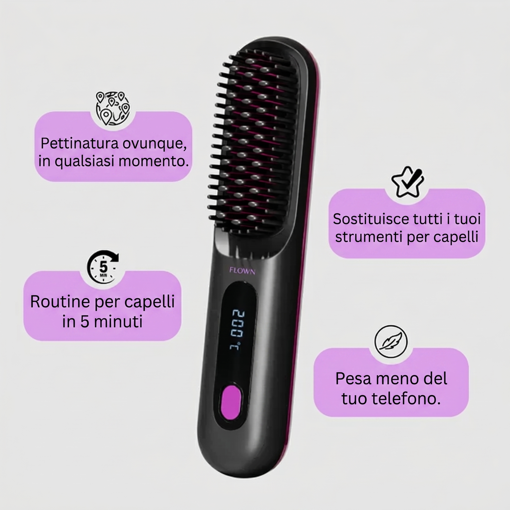 Capelli lisci e pettinati in meno di 5 minuti