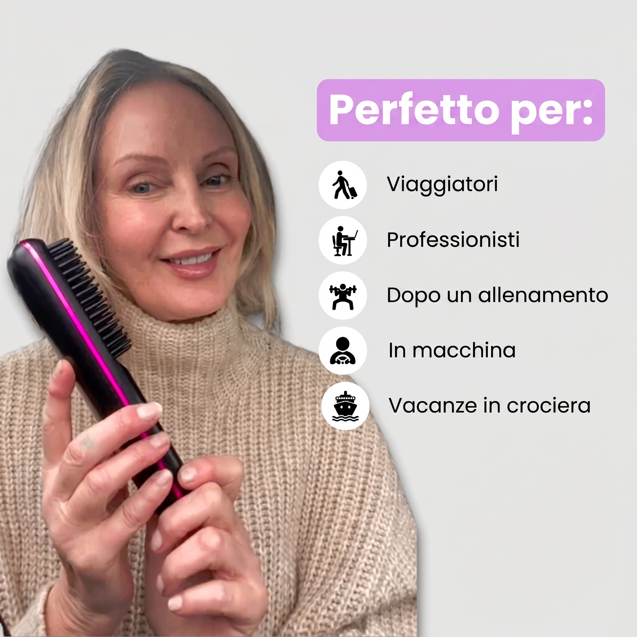 Capelli lisci e pettinati in meno di 5 minuti