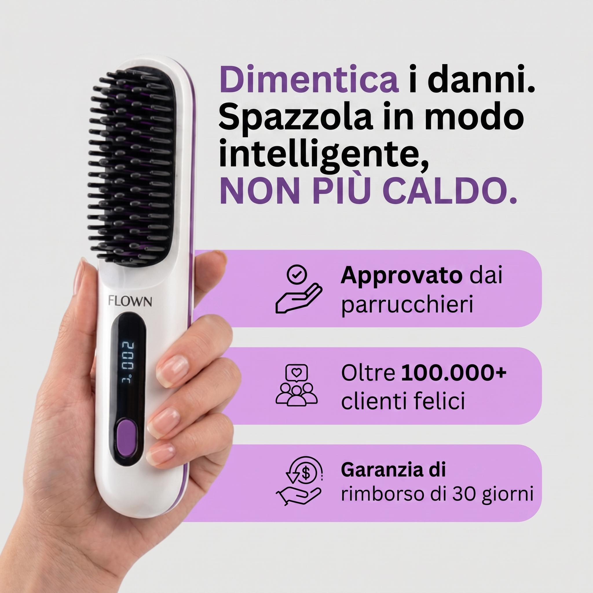 Capelli lisci e pettinati in meno di 5 minuti